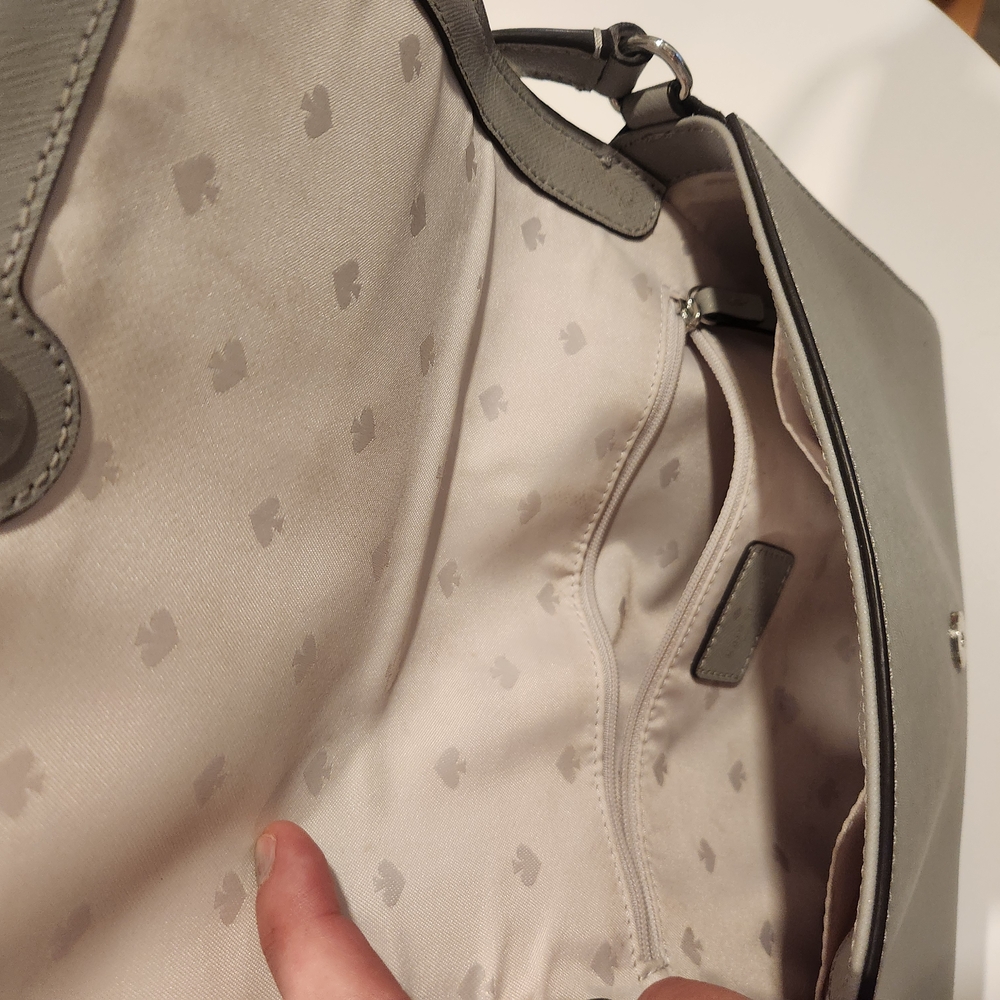 Kate Spade Gray Leather Crossbody